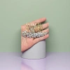 Golden diamond-encrusted hair comb, fashionable and elegant ladies' comb, 18cm exquisite gift box set details Picture
